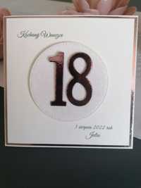 Kartka w kopercie z okazji 18 urodzin