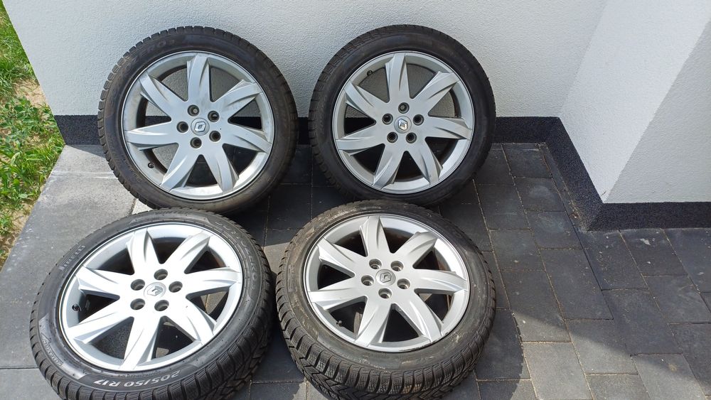 Koła felgi aluminiowe 17cali renault espace lV