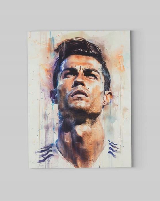 Obraz na płótnie Cristiano Ronaldo CR7 45x60 cm - nowoczesny styl