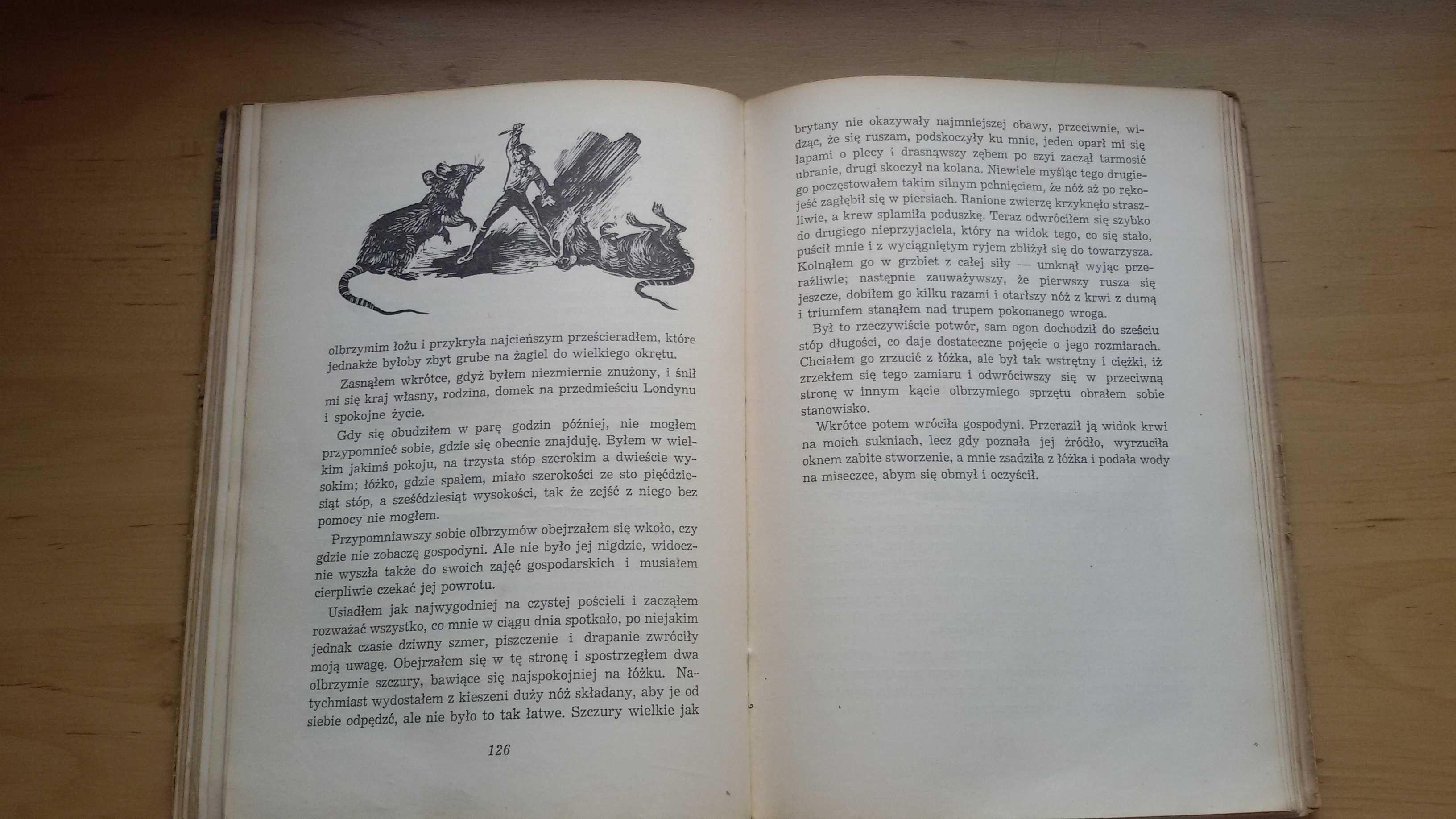Podróże Guliwera, Jonatan Swift, Ilustracje J.M. Szancer, 1958r.