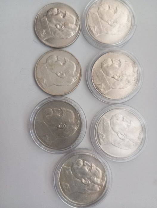 10zl Józef Piłsudski zestaw monet 1935.1936.1937.1939 roku