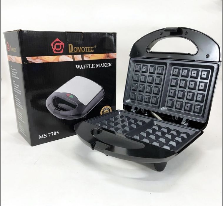 Вафельниця Domotec MS-7705 електрична з антипригарним покриттям