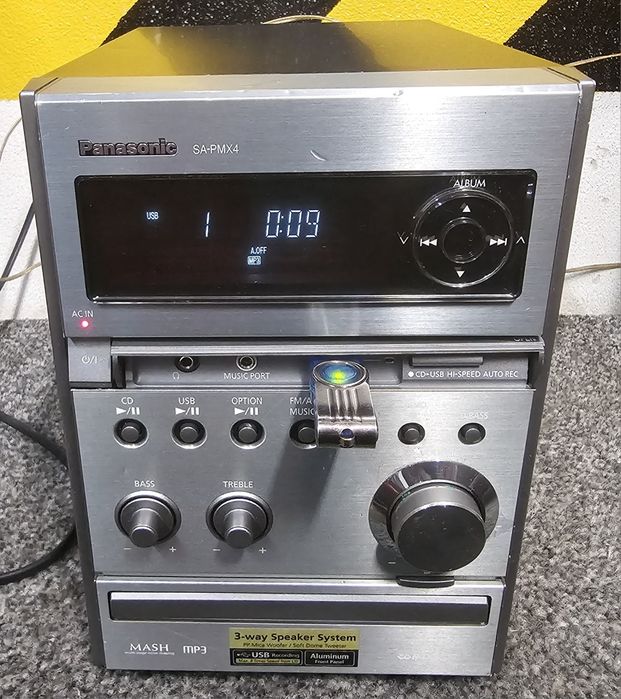 Radio, Wieża Panasonic SA-PMX4, USB, mp3, wysyłka