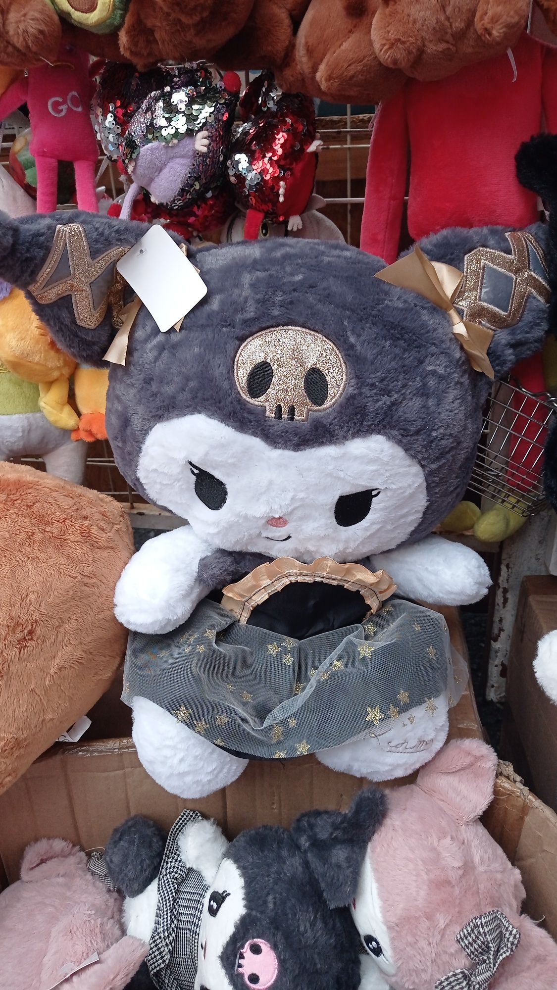 М'яка дитяча плюшева іграшка Куромі Sanrio Kuromi Mymelody 25 см
