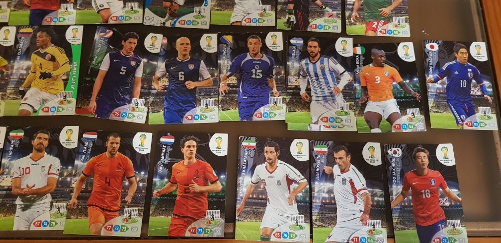 Cartas panini adrenalyn XL fifa Brasil 2014
