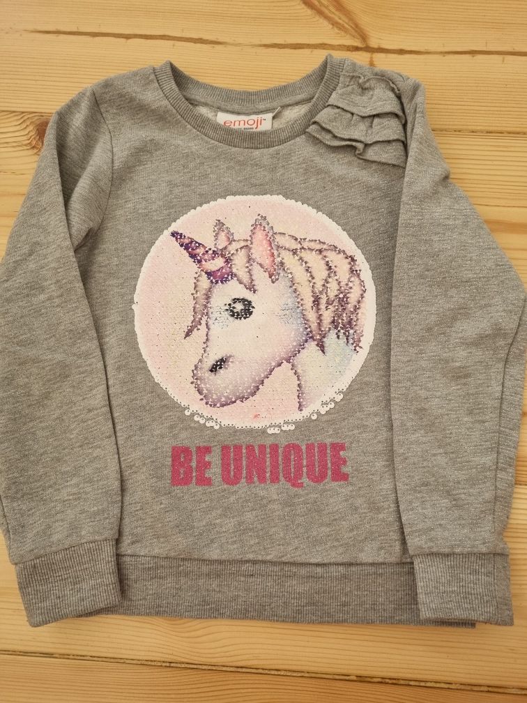 Bluza z cekinami, bluza z jednorożcem 134
