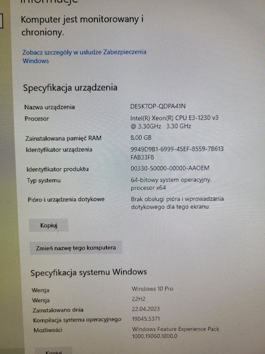 Komputer stacjonarny PC gamingowy