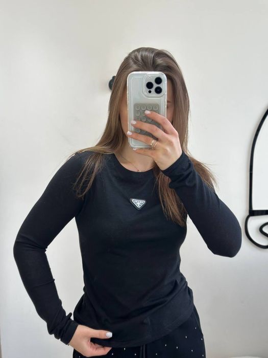Лонг жіночий чорний Prada