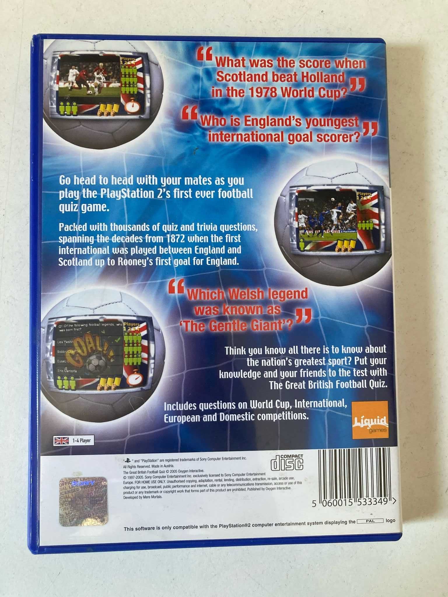 PS2 - The Great British Football Quiz