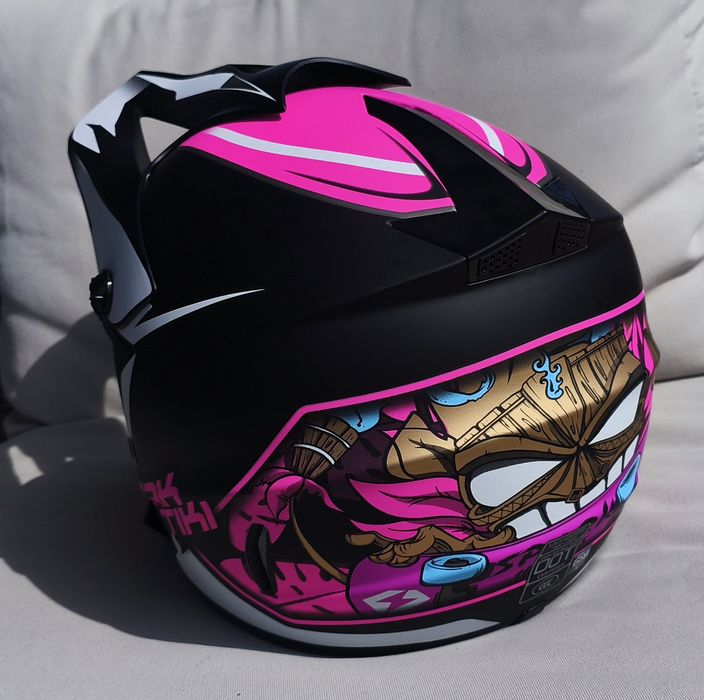 NOWY Kask cross okulary gogle na rower hulajnogę Uchoose rozmiar S