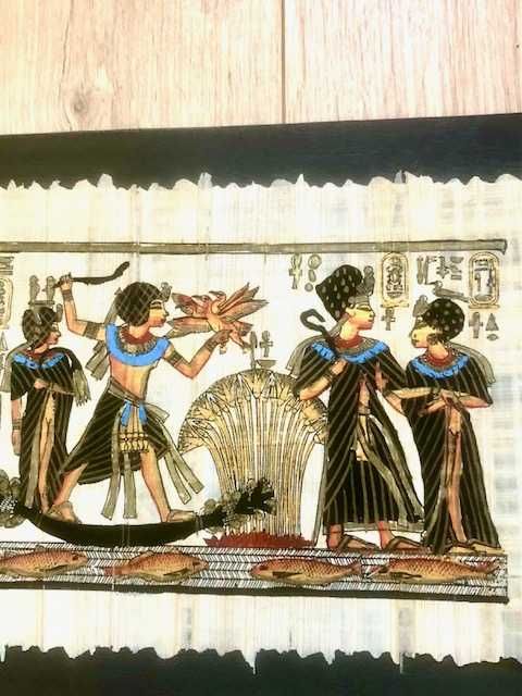 Piękny oryginalny papirus egipski