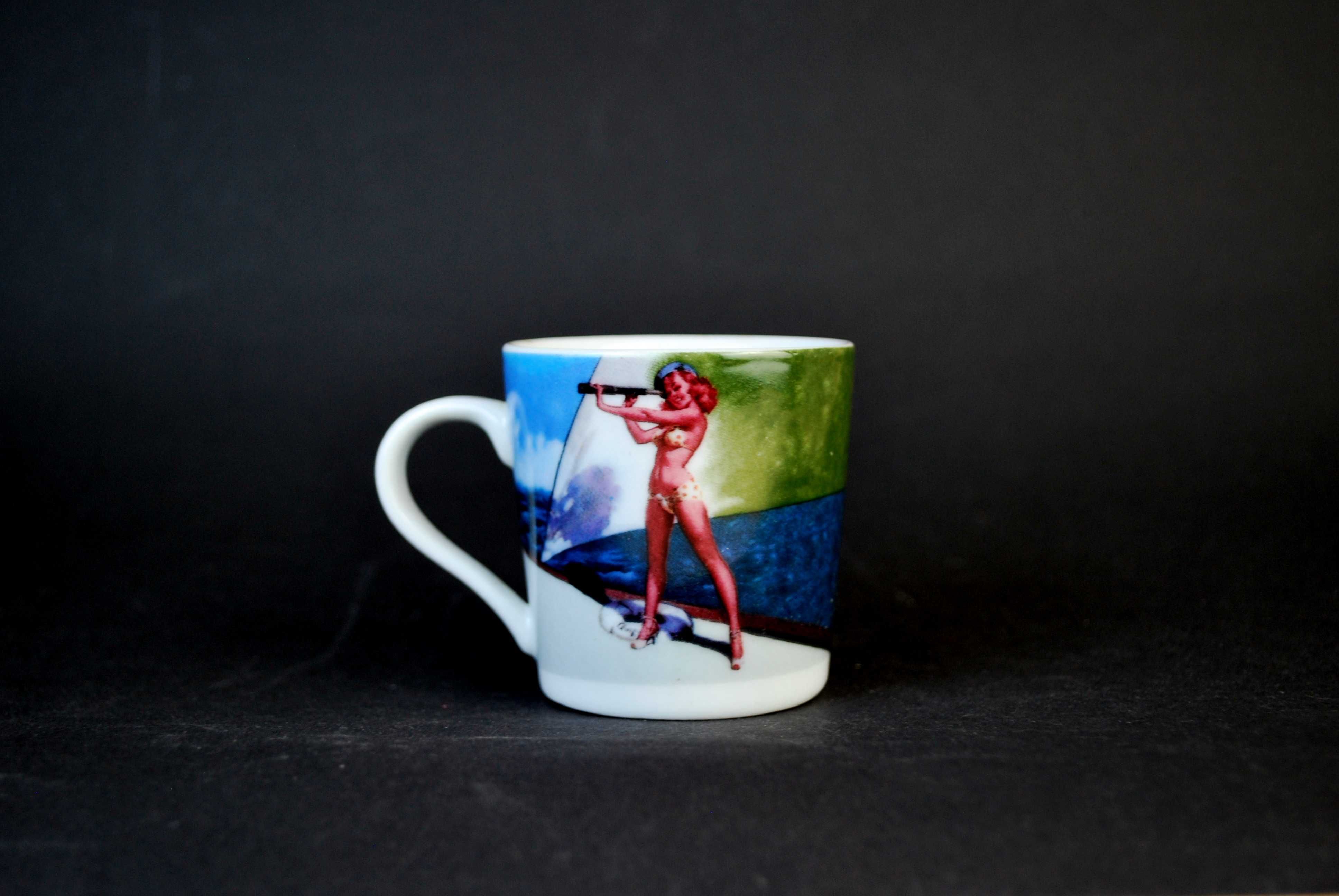kubek filiżanka pin up L. Dake & Zn Art retro lata 30 40