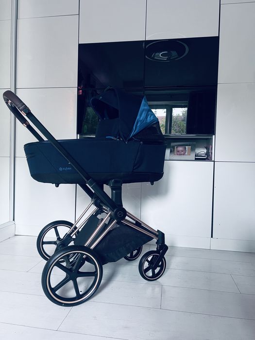 Cybex priam 4.0 rose gold komplet 3w1 stan idealny