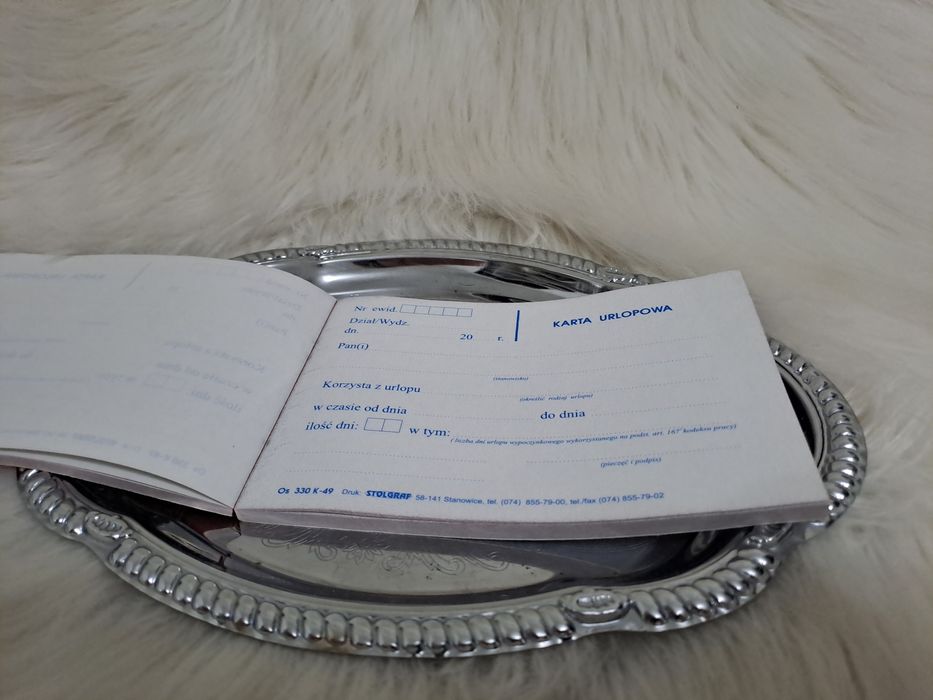 Karta urlopowa A6 K-49