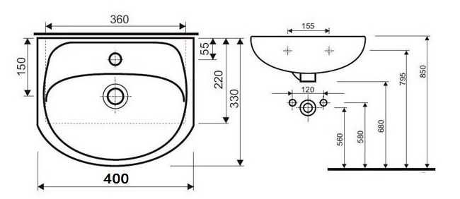 Новая напольная тумба с умывальником Solo 40см. Качество, влагостокая!