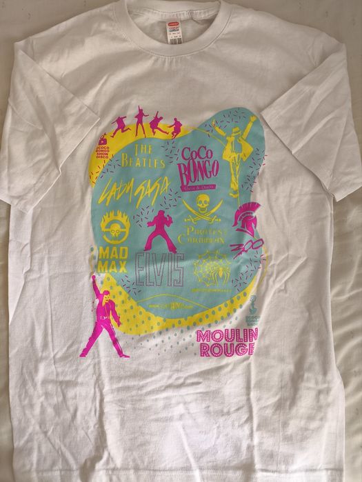 T-shirt The Beatles Elvis Lady Gaga Mad Max tamanho S