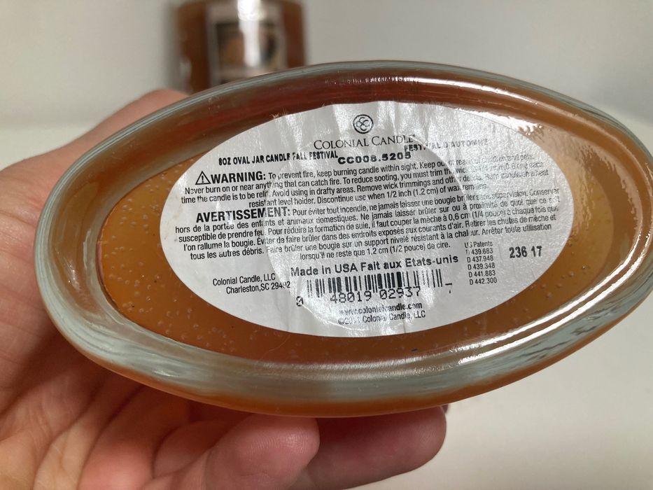 Colonial Candle осіння ароматична свічка виробництва  США. 2 ґноти