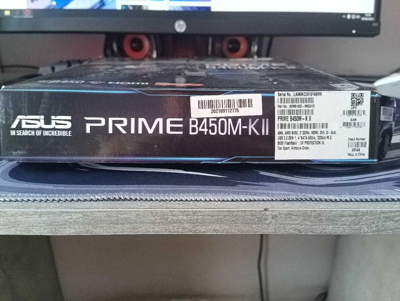 ASUS Prime B450M-K II AMD B450 soquete AM4 micro ATX + conjuntos