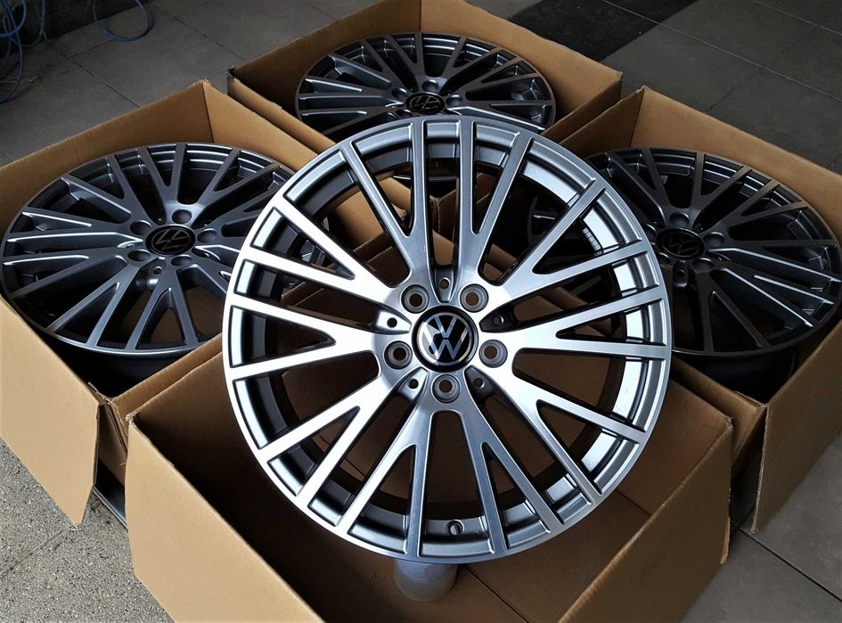 Alufelgi 18 5x112 VW Golf Passat Touran Caddy Jetta T-Roc GRAFIT ! 22#