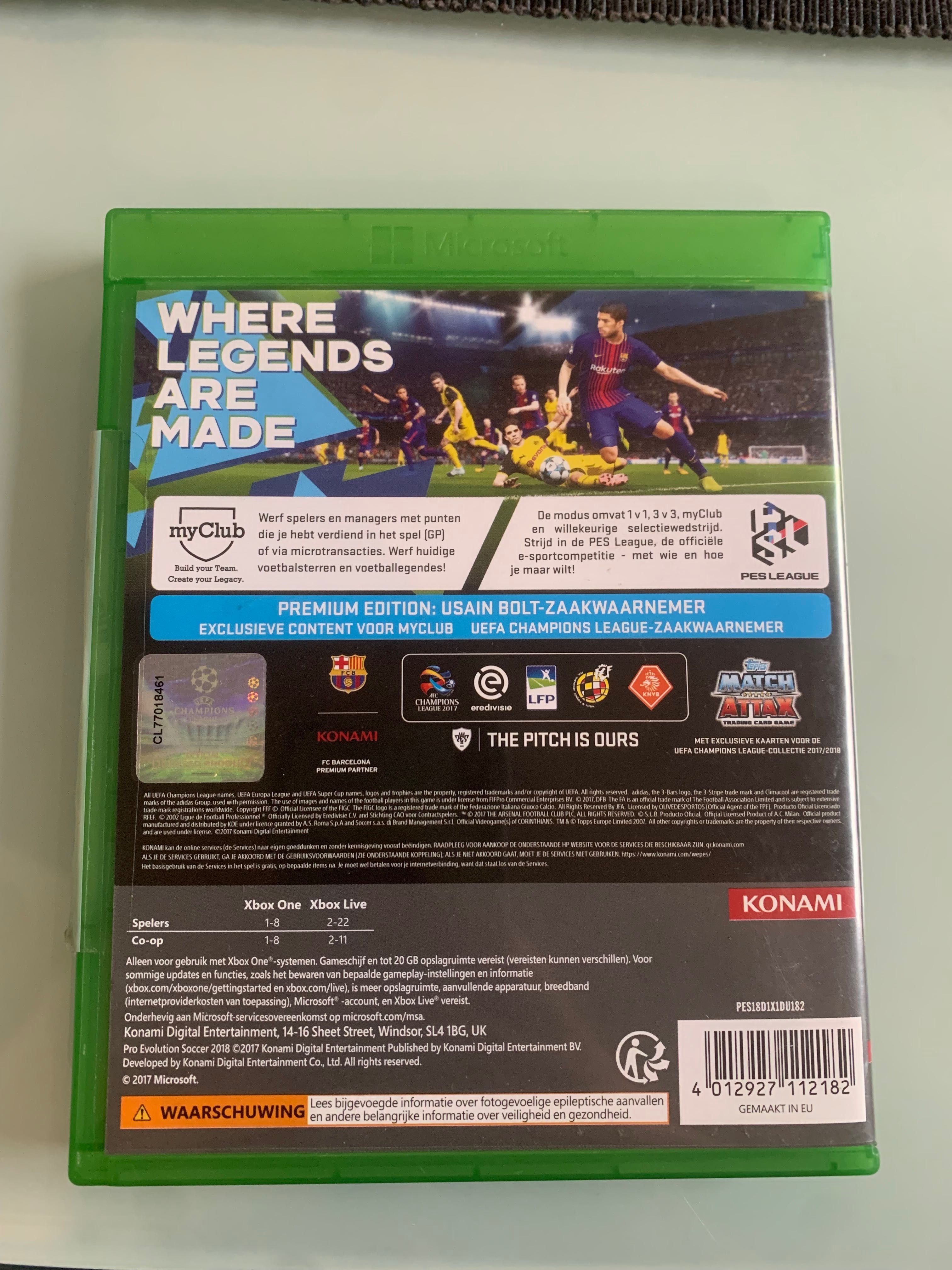Gra Pro Evolution Soccer PES 2018 Xbox One