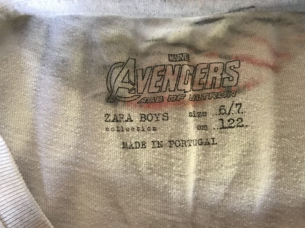 T-shirt koszulka 122 Zara Avengers Marvel 6 / 7 lat