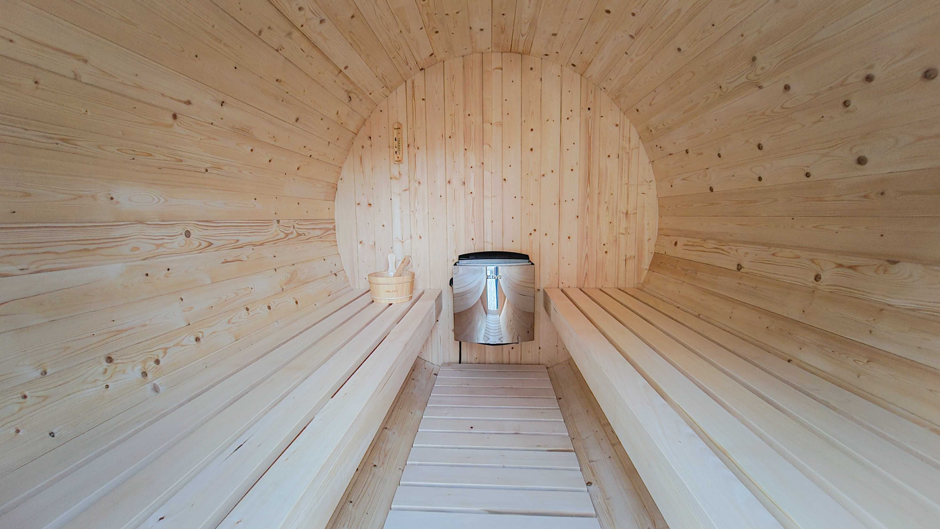 Sauna ogrodowa okrągła-beczka Wejherowo