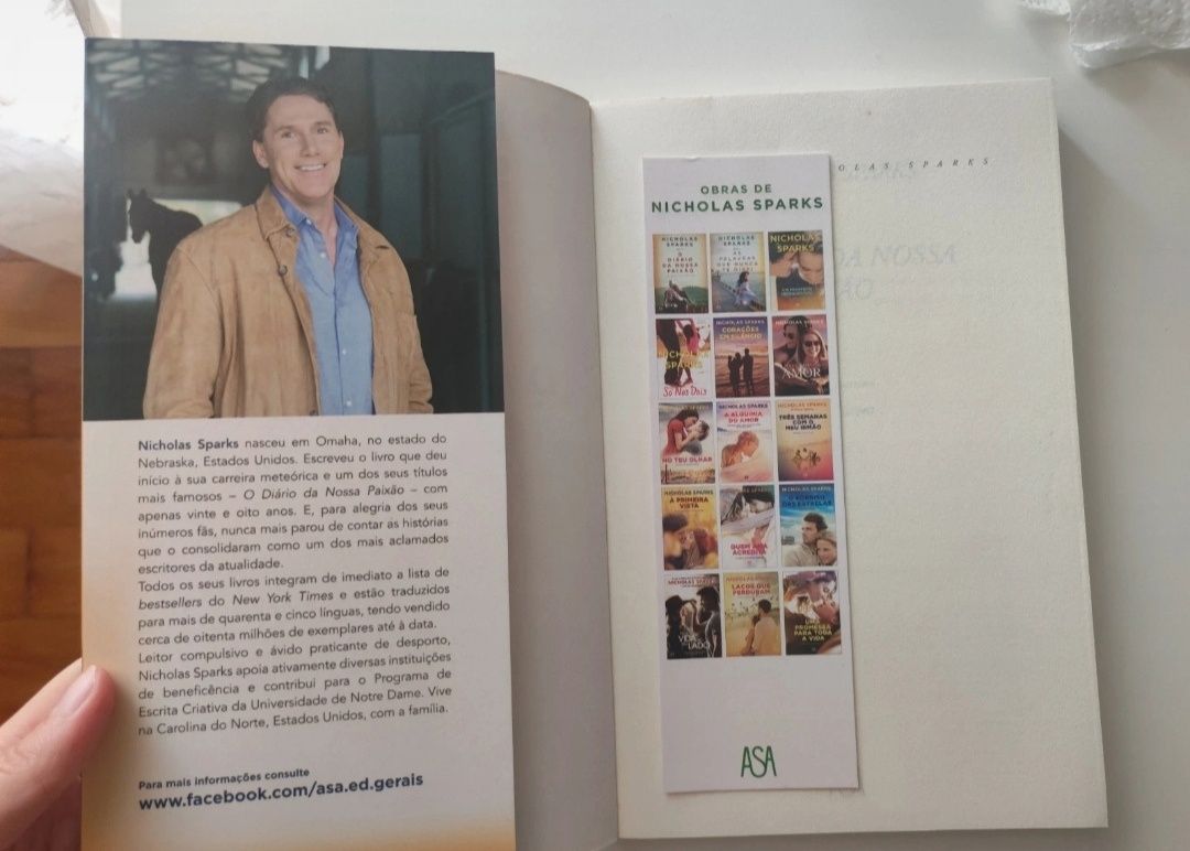 Livro "O Diário da Nossa Paixão" Nicholas Sparks
