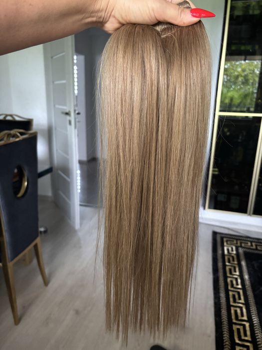 Wlisy naturalne 7 tasm naturalny ciemny blond