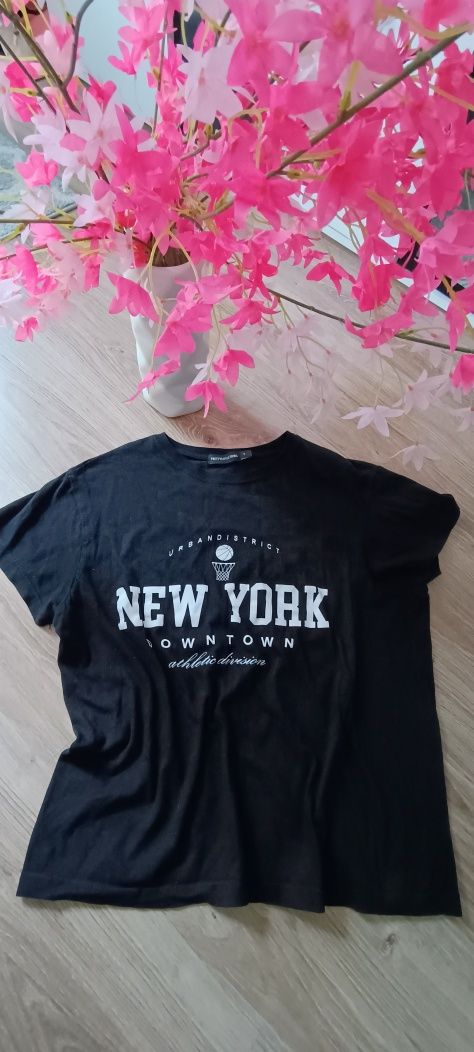 T-shirt bawełniany New York pretty little thing