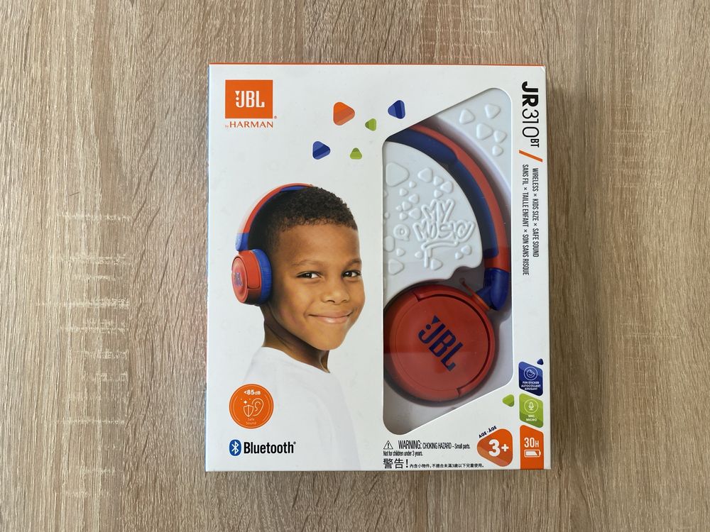 Nowe Słuchawki bezprzewodowe nauszne JBL JR310bt Okazja!