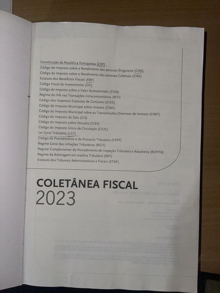 Coletânea fiscal 2023