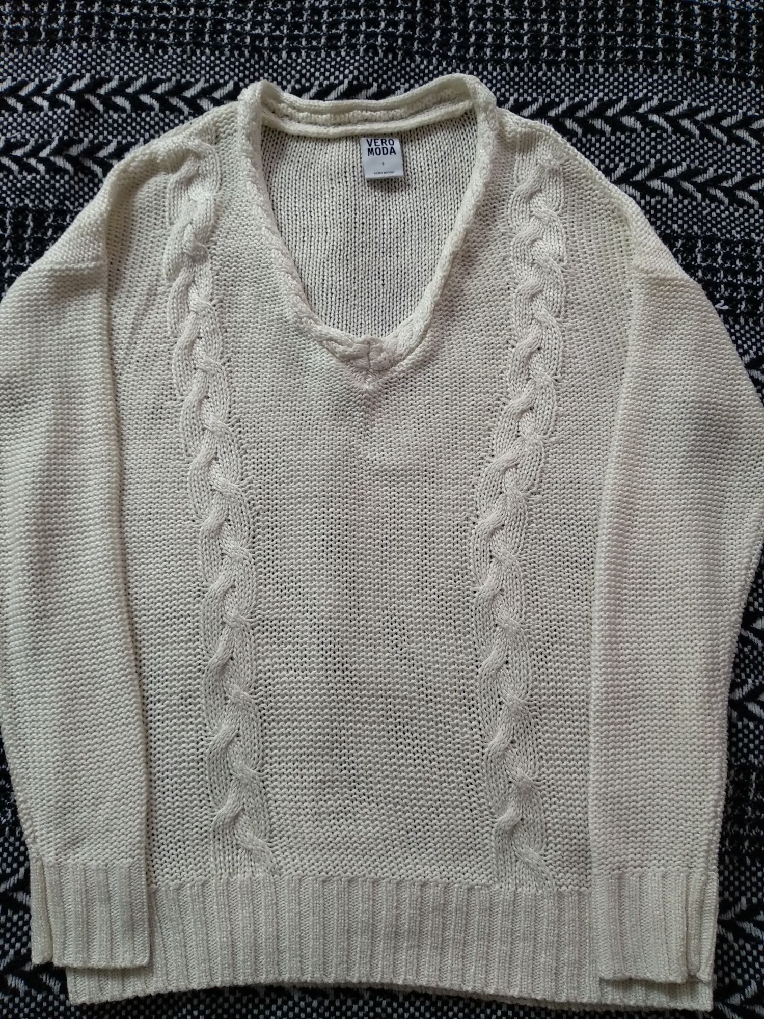 Sweter ecru, Vero moda, S