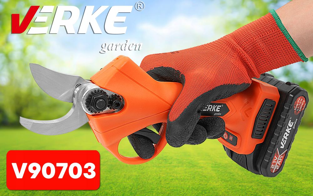 Sekator Akumulatorowy 21V, 2X2,0Ah Verke Garden V90703 zestaw