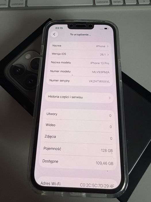 iPhone 13 Pro 128gb Grafit Idealny Bateria 95%