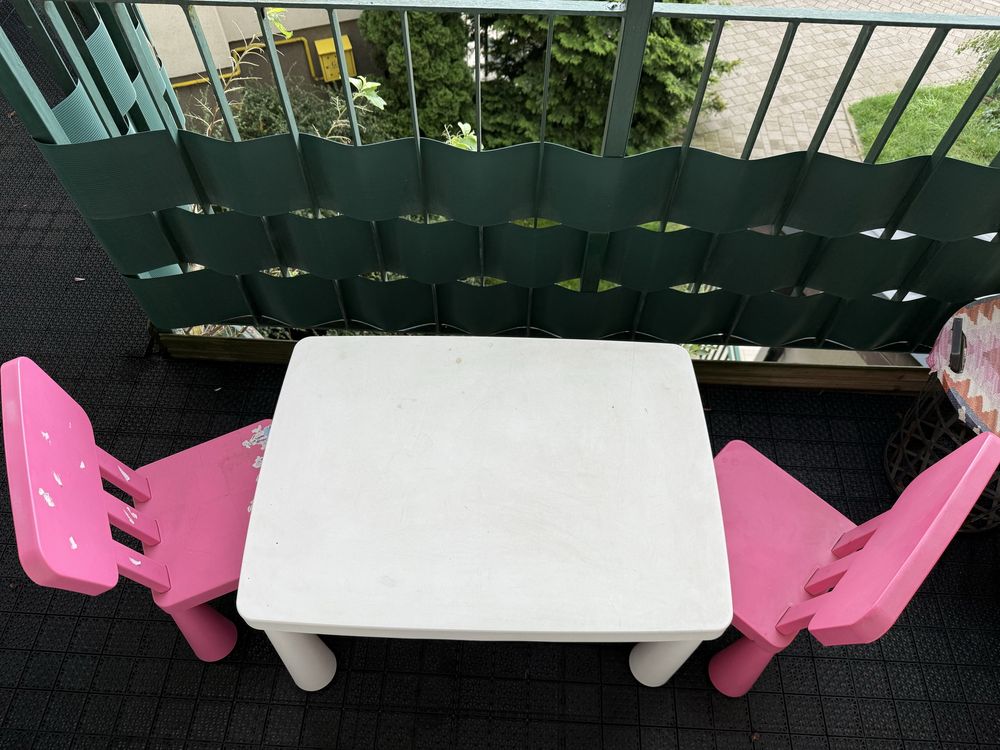 Stolik + 2 kreszła Ikea Mammut