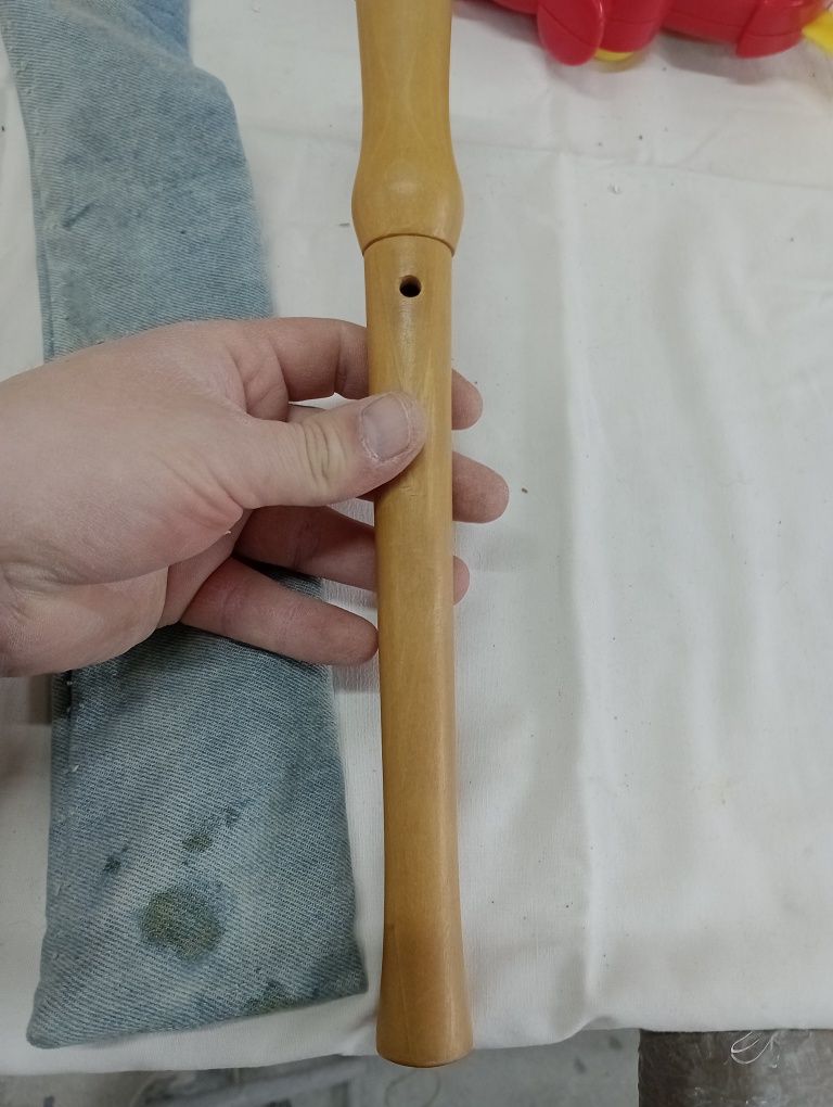 Drewniany flet instrument muzyczny