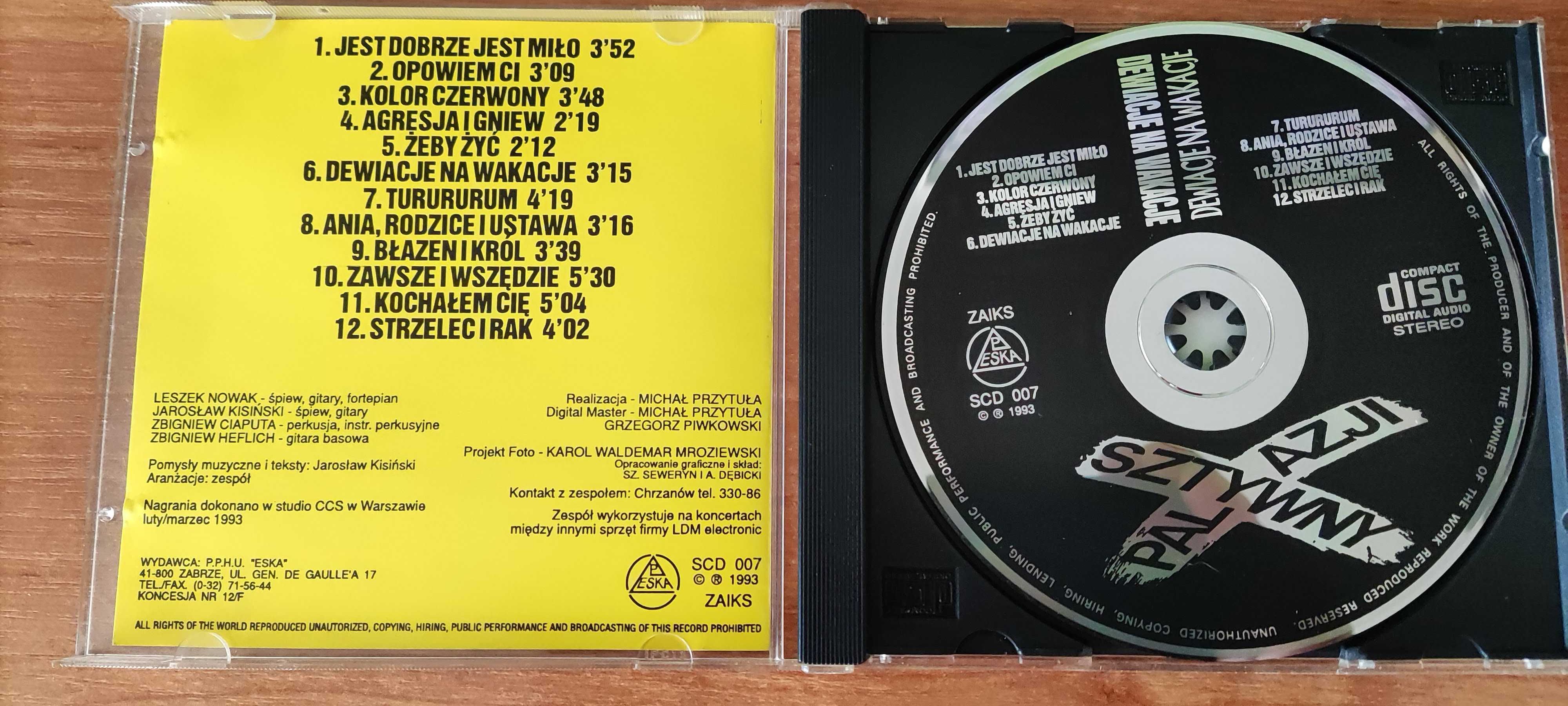 Unikat-Sztywny Pal Azji -Dewiacje Na Wakacje cd ESKA 1993