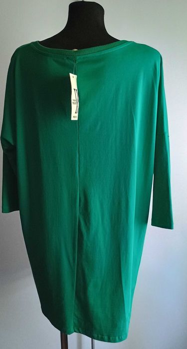 Zielona bluzka z motylem duży oversize WAWA