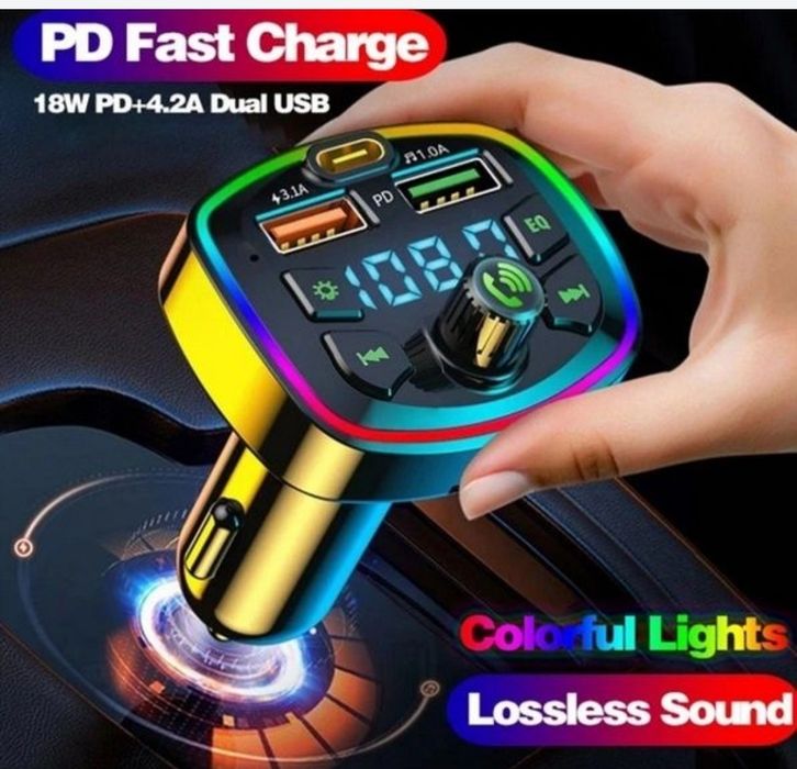 FM  Блютуз Модулятор Трансмитер 5в1