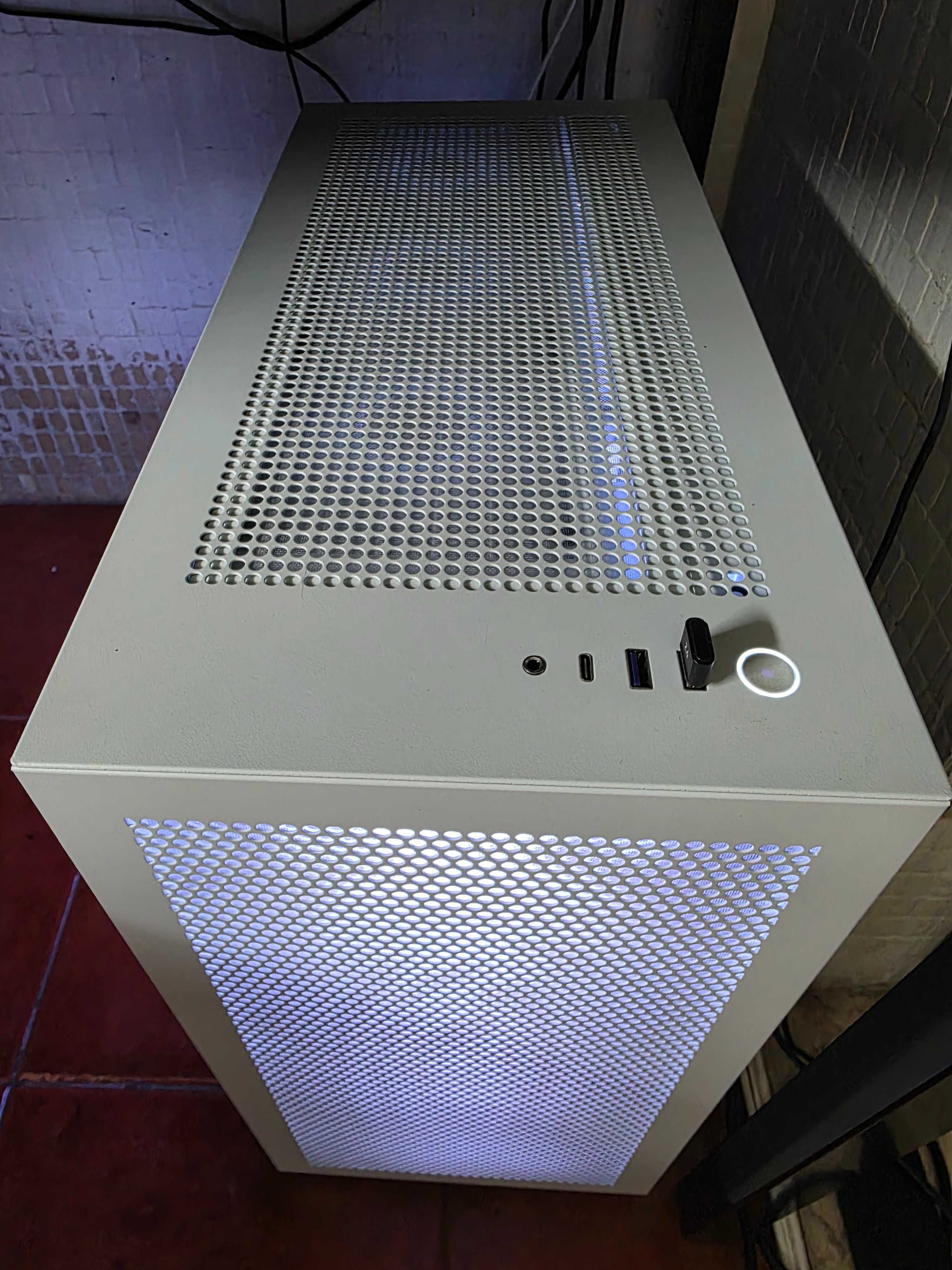 Caixa ATX NZXT H7 Flow Branco Vidro Temperado