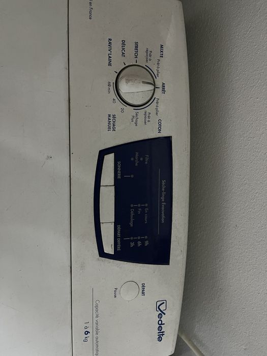 Maquina de secar roupa marca vedette abertura superior
