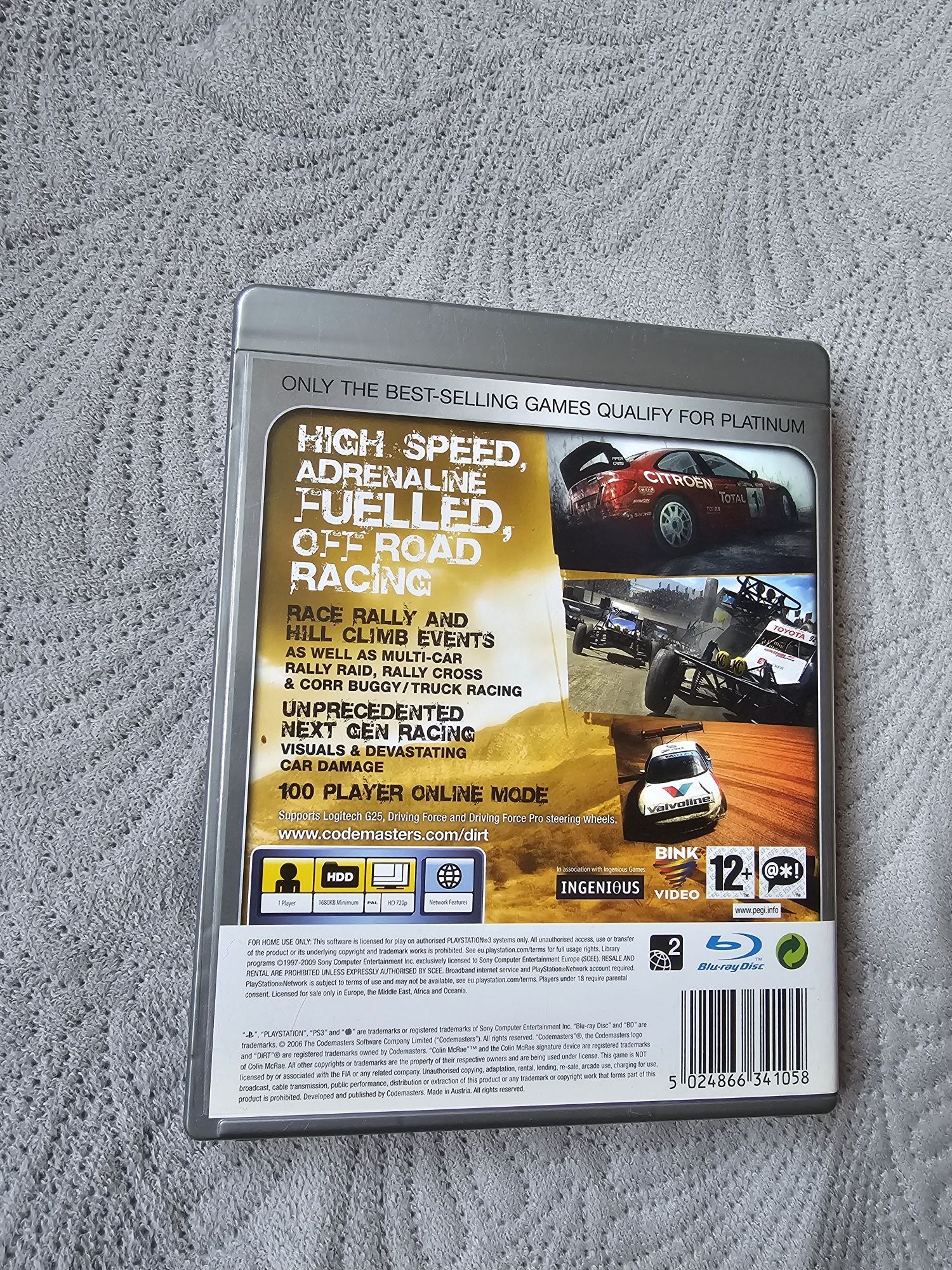 Colin McRae DIRT PlayStation 3 PS3 gra