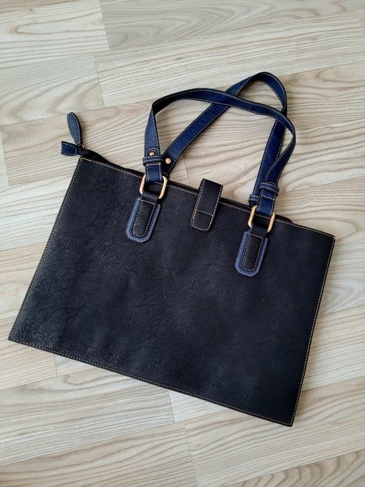 Pierre Cardin, torebka, torba, shopper, shopperka, A4, czarna