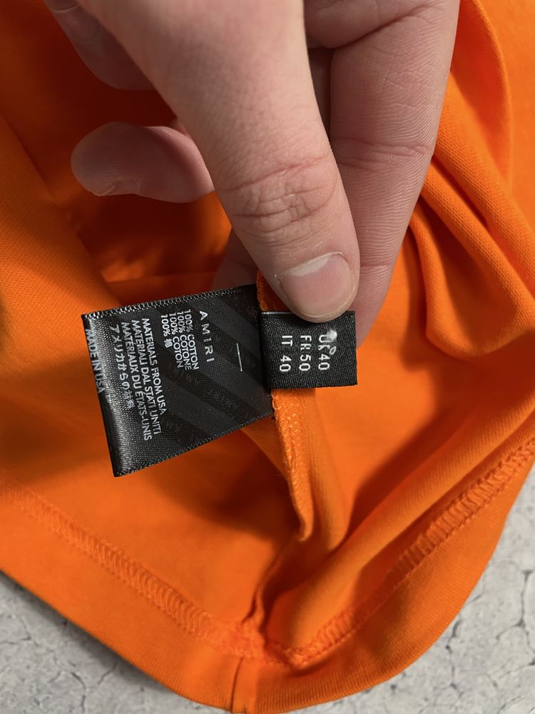 Мужская Футболка Amiri С Большим Логотипом M-L Luxury