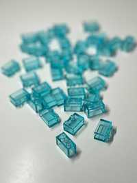 50 x LEGO 3065 Brick 1x2 Trans-Light Blue