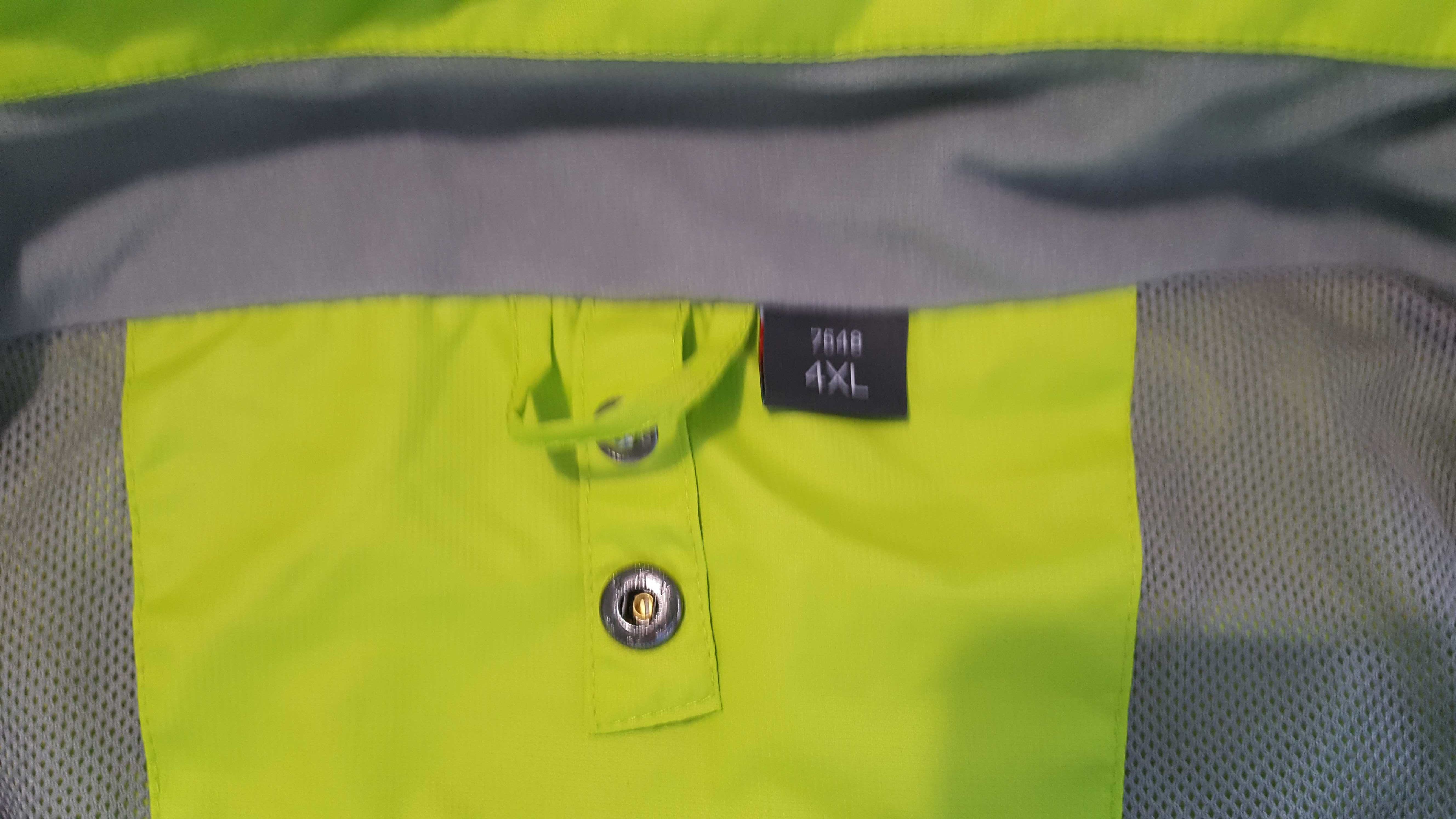 jasnozielona kurtka  z kapturem - 4XL- DUŻA Nowa