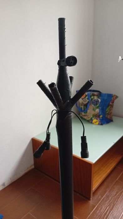 2 árvores luzes led