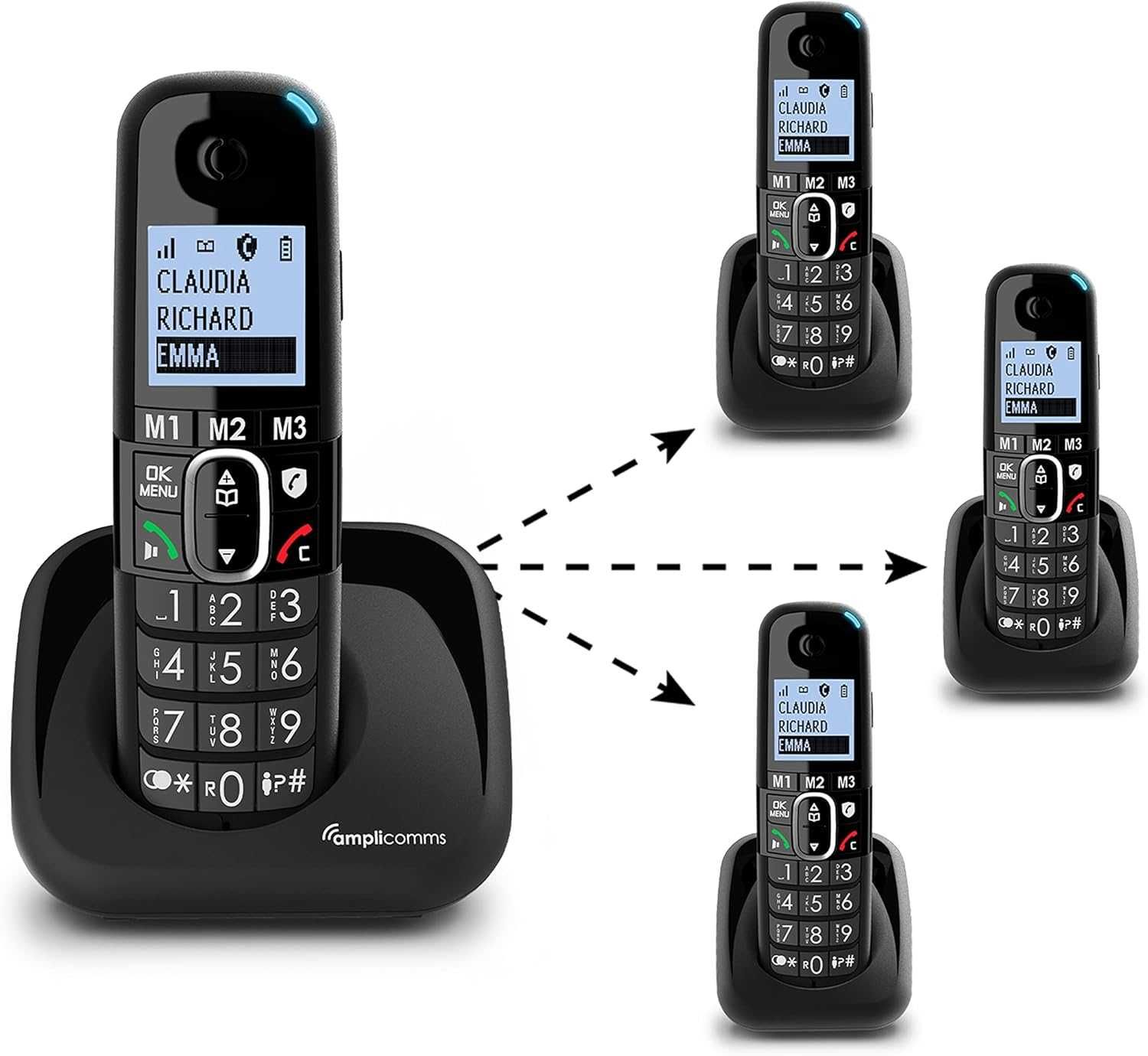 AMPLICOMMS BigTel 1502 DECT Telefon bezprzewodowy