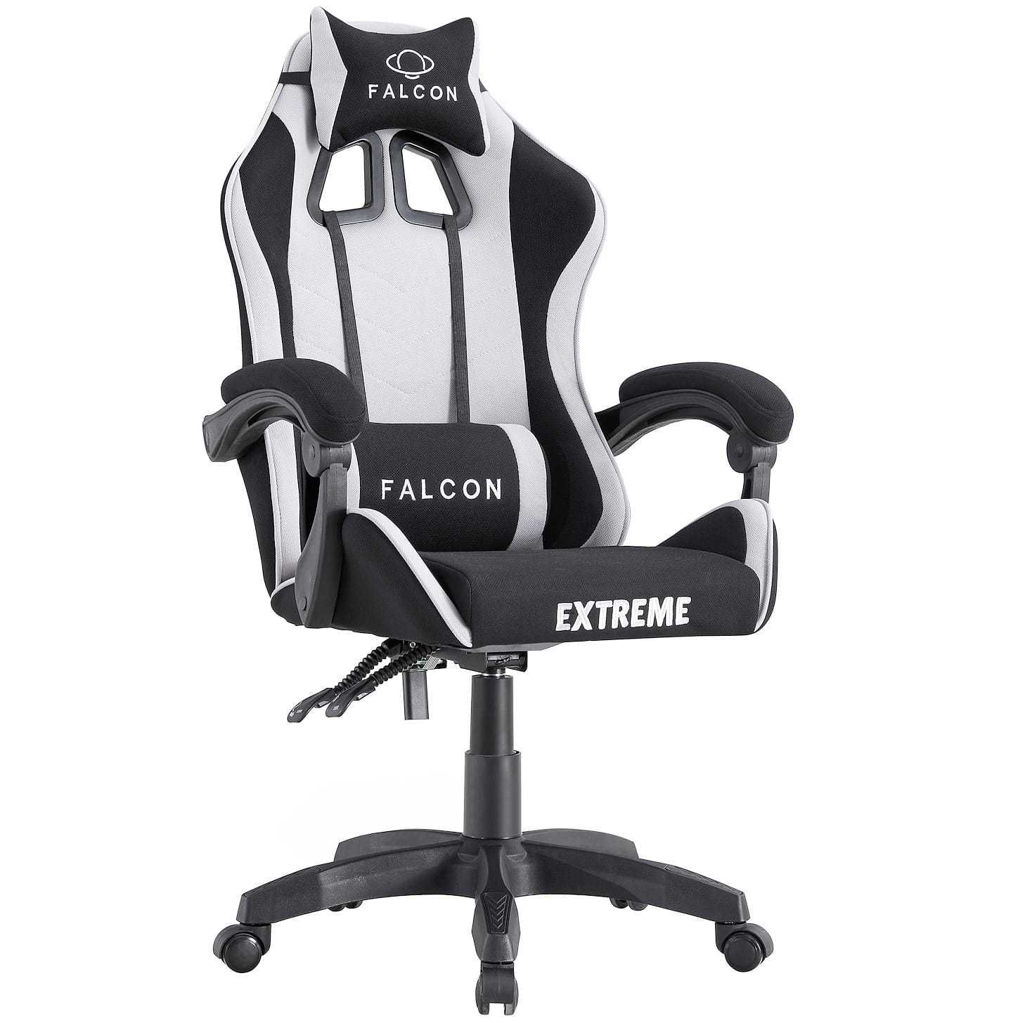 Fotel Gamingowy z tkaniny EXTREME FALCON Light Gray dla gracza