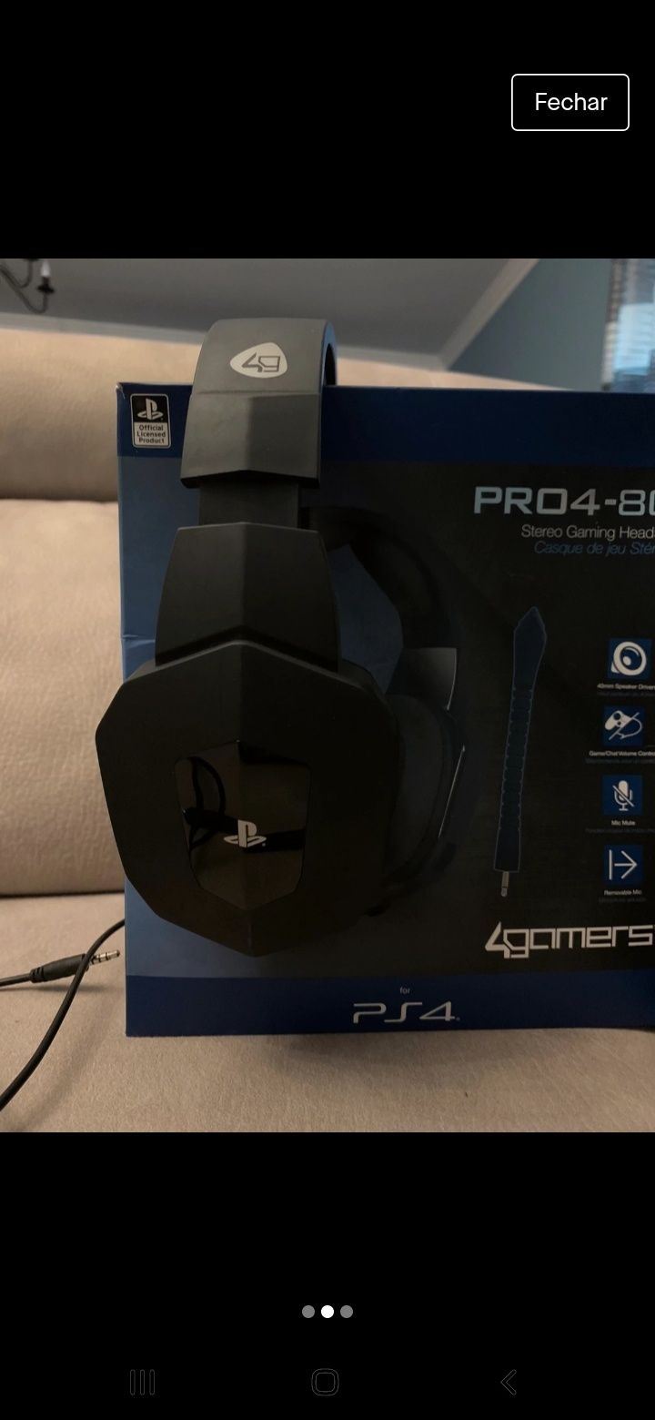 Gaming Headset/headphones Sony PS4 Pro 4-80 4Gamers